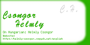 csongor helmly business card